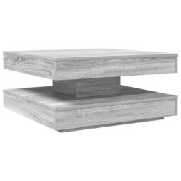 Berkfield Home Coffee Table 360-Degree Rotatable Grey Sonoma 70x70x34.5 cm - thumbnail 6