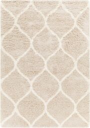 Livabliss Urban Shag-Modern Beige White Blue Grey Soft Plush Pile Living Bedroom Rug - Size: 200 cm x 290 cm - thumbnail 2