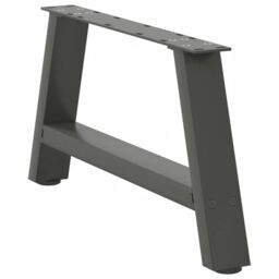 Berkfield Home Coffee Table Legs A-Shaped 2 pcs Anthracite¬†60x(30-31) cm Steel in Black - thumbnail 4