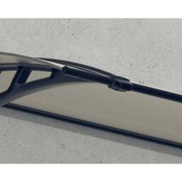 Palram Patio Cover Neo Door Awning Canopy 3540 Twinwall - L357 x W76 x H25 cm in Grey - thumbnail 2