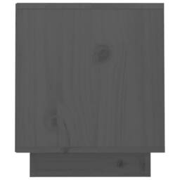 Berkfield Home TV Cabinet Grey 70x34x40 cm Solid Wood Pine - Size: 70 x 34 x 40 cm - thumbnail 8
