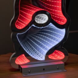 Samuel Alexander 40cm LED Infinity Christmas Gonk Light Decoration with Red Hat & Metal Stand - thumbnail 7