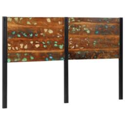 Berkfield Home Headboard 160 cm Solid Wood Reclaimed & Iron in Brown - thumbnail 3
