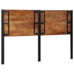 Berkfield Home Headboard 160 cm Solid Wood Reclaimed & Iron in Brown - thumbnail 5