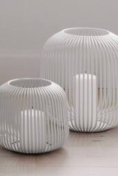 Blomus Lito Lantern Candle Holder Small - White - thumbnail 2