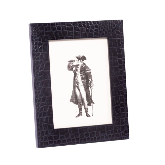 Posh Trading Company Chelsea Picture Frame - Croc Noir in Black - image 1