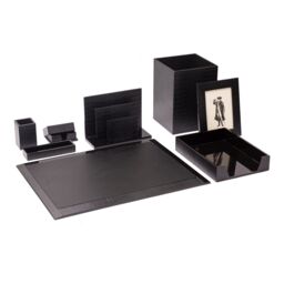 Posh Trading Company Chelsea Picture Frame - Croc Noir in Black - thumbnail 2