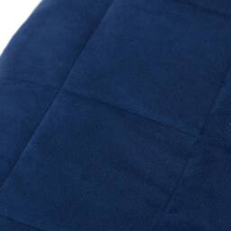 Berkfield Home Weighted Blanket Blue 138x200 cm Single 10 kg Fabric - thumbnail 4