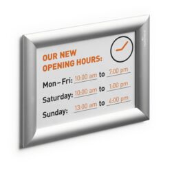 Durable Aluminium Snap Frame Retail Clip Poster Holder Notice Board - A5 Silver - Size: 1 Pack - thumbnail 6