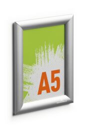 Durable Aluminium Snap Frame Clip Poster Holder Notice Board - A5 Silver - Size: 1 Pack