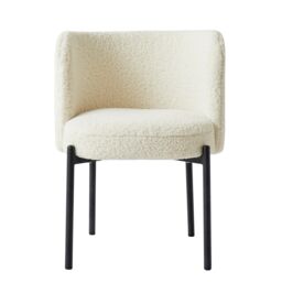 Nordlys Set of 2 Scandinavian Metal Dining Room Chairs in White - thumbnail 8