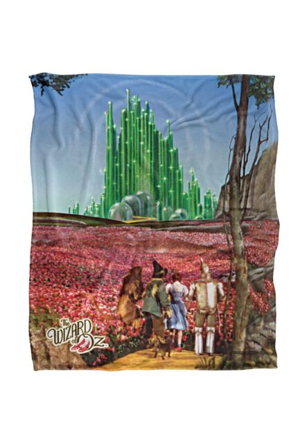 Warner Brothers The Wizard Of Oz Officially Licensed Silky Touch Super Soft Throw Blanket 152 x 127 cm in White - image 1