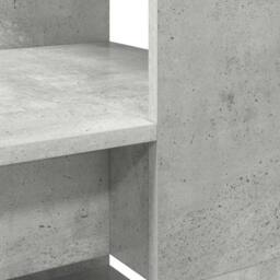 Berkfield Home Modern Desk with Storage Concrete Grey 113x54x120 cm Engineered Wood - Size: 113 x 54 x 120 cm - thumbnail 8
