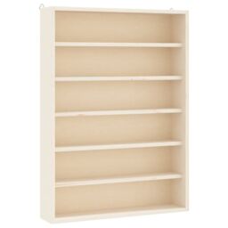 Berkfield Home Wall Display Cabinet with 6 Shelves 40x8.5x55 cm in Brown - thumbnail 2