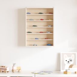 Berkfield Home Wall Display Cabinet with 6 Shelves 40x8.5x55 cm in Brown - thumbnail 3