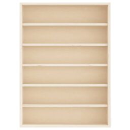Berkfield Home Wall Display Cabinet with 6 Shelves 40x8.5x55 cm in Brown - thumbnail 4