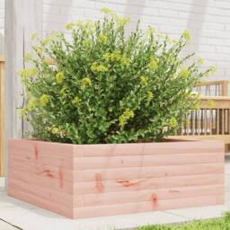 Berkfield Home Decorative Garden Planter 60x60x23 cm Solid Wood Douglas in Light Tan - Size: 60 x 60 x 23 cm - thumbnail 2