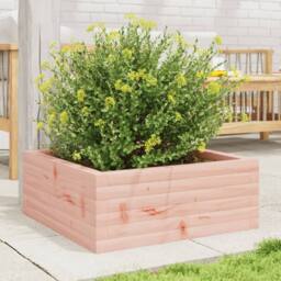 Berkfield Home Decorative Garden Planter 60x60x23 cm Solid Wood Douglas in Light Tan - Size: 60 x 60 x 23 cm - thumbnail 1