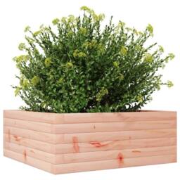 Berkfield Home Decorative Garden Planter 60x60x23 cm Solid Wood Douglas in Light Tan - Size: 60 x 60 x 23 cm - thumbnail 4