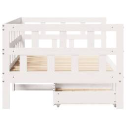Berkfield Home Daybed with Drawers without Mattress White 90x200 cm Solid Wood - thumbnail 7