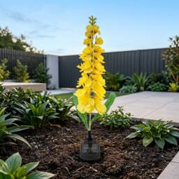 Garden Greatness Delphinium Solar Flower Stake Light - Size: 1 Pack - thumbnail 2
