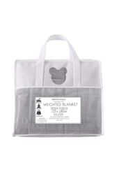OHS Teddy Fleece Sensory Sleep Therapy Weighted Blanket 150 x 200 cm 8kg in Light Grey - Size: 150 cm x 200 cm - thumbnail 4