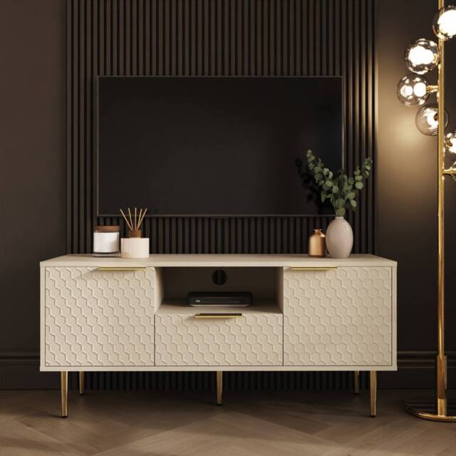 GFW Azariah TV Unit in Ivory - image 1