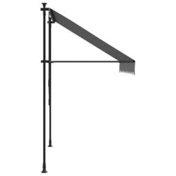 Berkfield Home Retractable Awning Anthracite 200x150 cm Fabric & Steel in Dark Grey - thumbnail 4