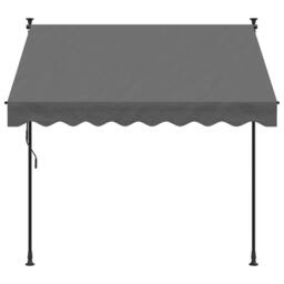 Berkfield Home Retractable Awning Anthracite 200x150 cm Fabric & Steel in Dark Grey
