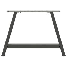 Berkfield Home Coffee Table Legs A-Shaped 2 pcs Anthracite¬†70x(42-43) cm Steel in Black - thumbnail 5