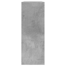 Berkfield Home Shoe Cabinet Concrete Grey 80x21x57 cm Engineered Wood - Size: 80 x 21 x 57 cm - thumbnail 6