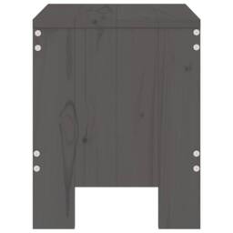 Berkfield Home Garden Stools 2 pcs Grey 40x36x45 cm Solid Wood Pine - Size: 40 x 36 x 45 cm - thumbnail 5