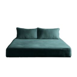 Snug City Teddy Fitted Sheet 30cm Extra Deep Soft Cuddly Soft Touch Bedding in Teal - Size: Super King - thumbnail 2