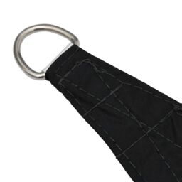 Berkfield Home Sunshade Sail Oxford Fabric Square 5x5 m Black - thumbnail 4