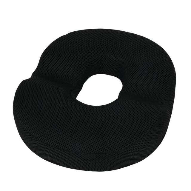 NESTLUNE Ergonomic Donut Ring Seat Cushion Coccyx Support in Black - Size: 100 cm x 190 cm - image 1