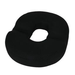 NESTLUNE Ergonomic Donut Ring Seat Cushion Coccyx Support in Black - Size: 100 cm x 190 cm - thumbnail 1