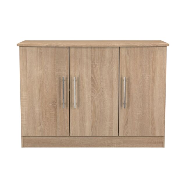 Ready Assembled 2 U Carlton 3 Door Sideboard (Ready Assembled) in Light Oak - Size: Large - image 1