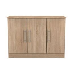Ready Assembled 2 U Carlton 3 Door Sideboard (Ready Assembled) in Light Oak - Size: Large - thumbnail 1