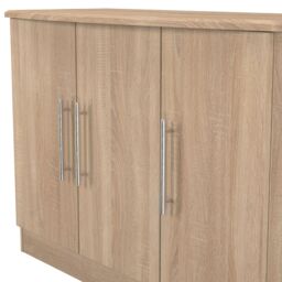 Ready Assembled 2 U Carlton 3 Door Sideboard (Ready Assembled) in Light Oak - Size: Large - thumbnail 4