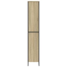 Berkfield Home Book Cabinet Sonoma Oak 80x31x169 cm Engineered wood in Brown - Size: 80 x 31 x 169 cm - thumbnail 5