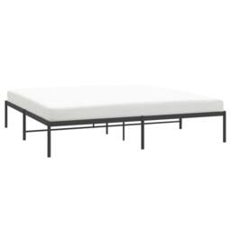Berkfield Home Metal Bed Frame Black 183x213 cm - thumbnail 3
