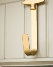 Dibor Brushed Gold Tree Over Door Christmas Decoration Wreath Hanger Hook - thumbnail 4