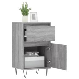 Berkfield Home Sideboards 2 pcs Grey Sonoma 40x35x70 cm Engineered Wood - Size: 40 x 35 x 70 cm - thumbnail 4
