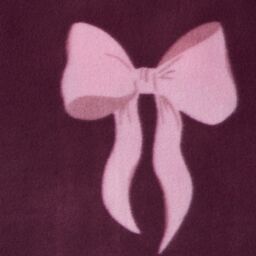 OHS Bows Polar Fleece Soft Warm Throw Blanket in Burgundy - Size: 120 cm x 150 cm - thumbnail 3