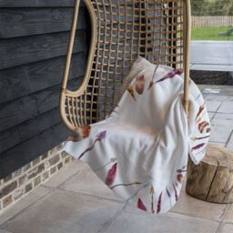 Benjamin Tate Design Watercolor Boho Chic With Feathers & Arrows Blanket in Natural - Size: 120 cm x 150 cm - thumbnail 4