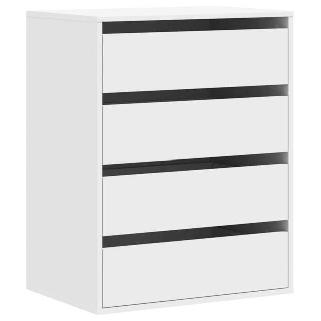 Berkfield Home Corner Chest of Drawers White 60x41x76 cm Engineered Wood - Size: 60 x 41 x 76 cm - image 1