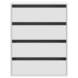 Berkfield Home Corner Chest of Drawers White 60x41x76 cm Engineered Wood - Size: 60 x 41 x 76 cm - thumbnail 4