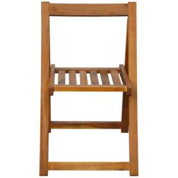 Berkfield Home Folding Garden Chairs 2 pcs Solid Acacia Wood in Brown - thumbnail 3