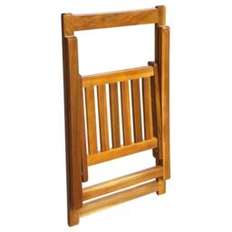 Berkfield Home Folding Garden Chairs 2 pcs Solid Acacia Wood in Brown - thumbnail 4