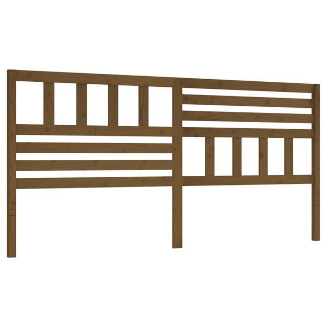 Berkfield Home Bed Headboard Honey Brown 206x4x100 cm Solid Wood Pine - Size: 206 x 4 x 100 cm - image 1